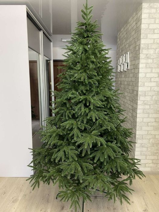 Ялинка зелена засніжена штучна ПВХ лита