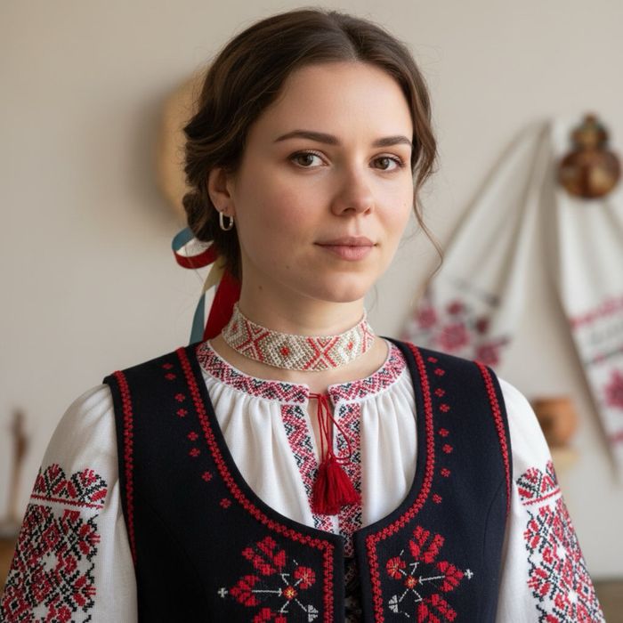 Чокер прикраса з бісеру
