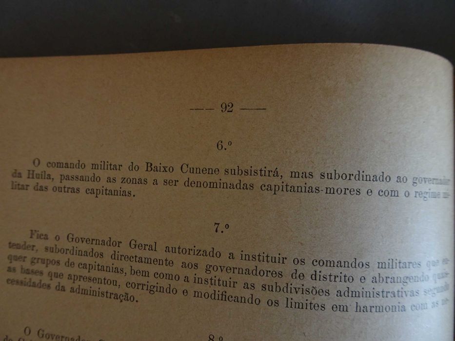 Livro Massano de Amorim A divisão administrativa província Angola 1917