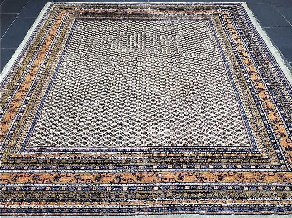 Tapete Persa SAROUGH MIR - 250cm x 255cm - Lã s/Algodão - Perfeito!