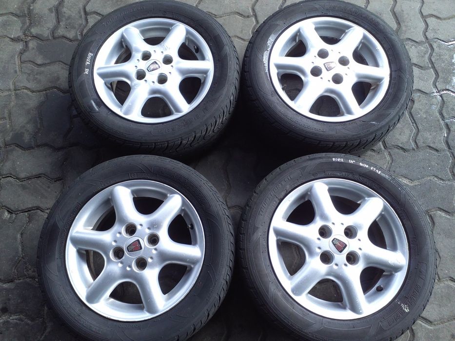 Jantes Rover R14 Com Pneus 185/60 Furação 4X100