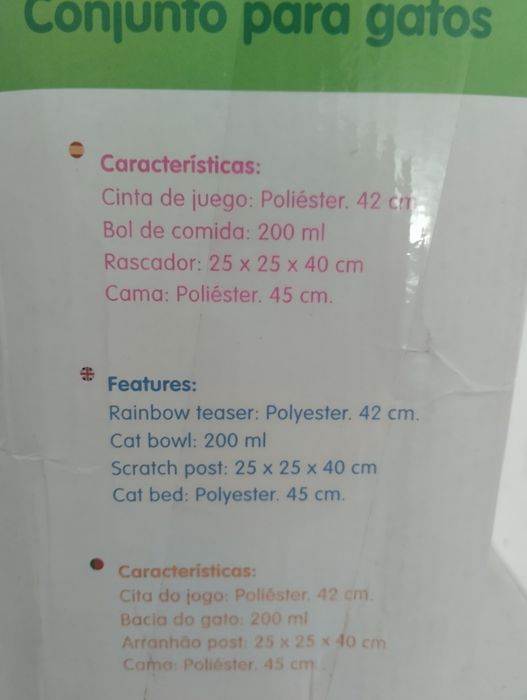Conjunto para Gatos Wuau novo