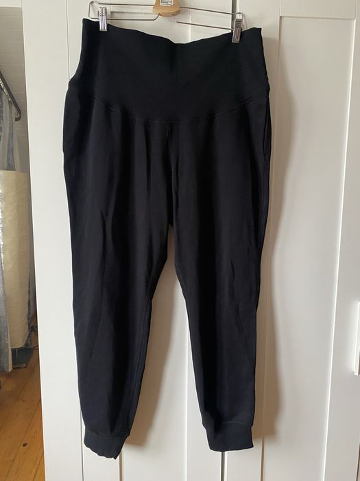 Czarne spodnie dresowe ciążowe XL 180 cm dresy ciązowe
