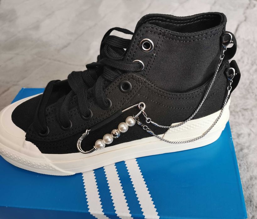 Adidas Nizza trampki damskie z 
cudo biżuterią łańcuszki perły 36 Nowe