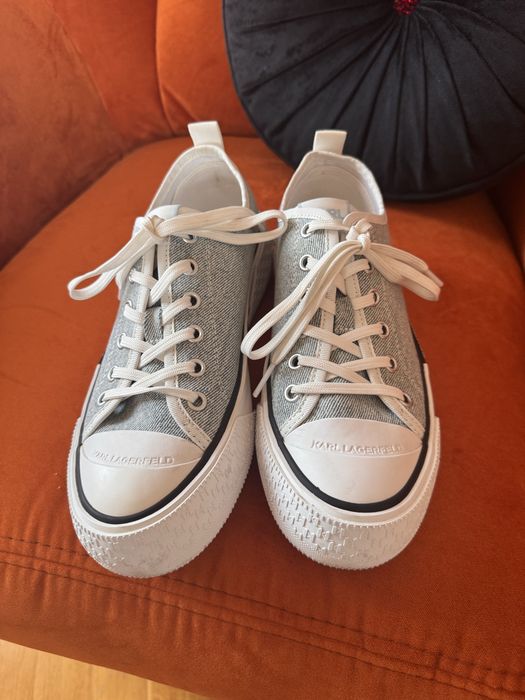 Karl Lagerfeld sneakersy 38 niebieskie