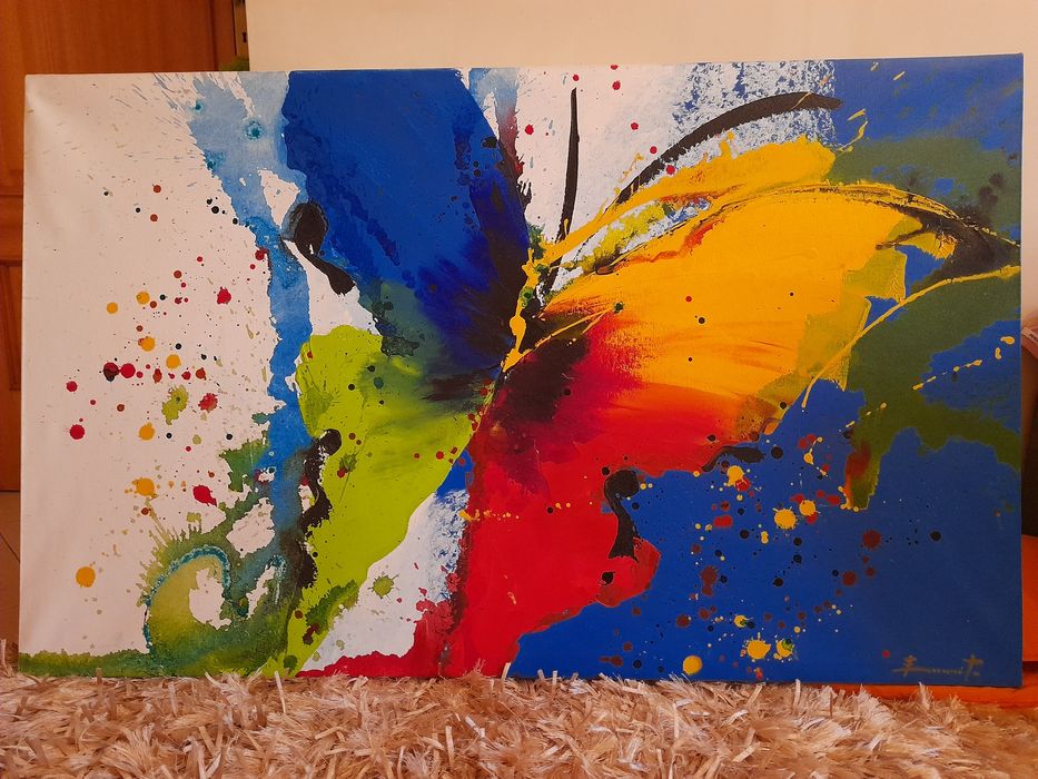 Quadro pintado a mão