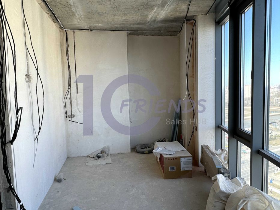 2-к в панорамі з частковим ремонтом ЖК Метрополіс,Теремки,Республіка