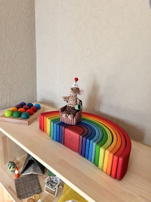 Конструктор веселка велика деревʼяна Grimms