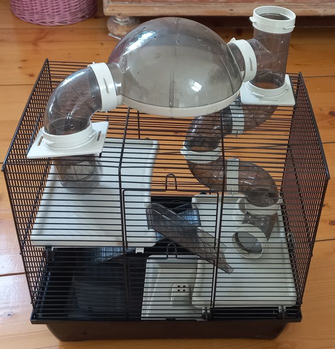 Klatka dla chomika małych gryzoni + akcesoria gratis.