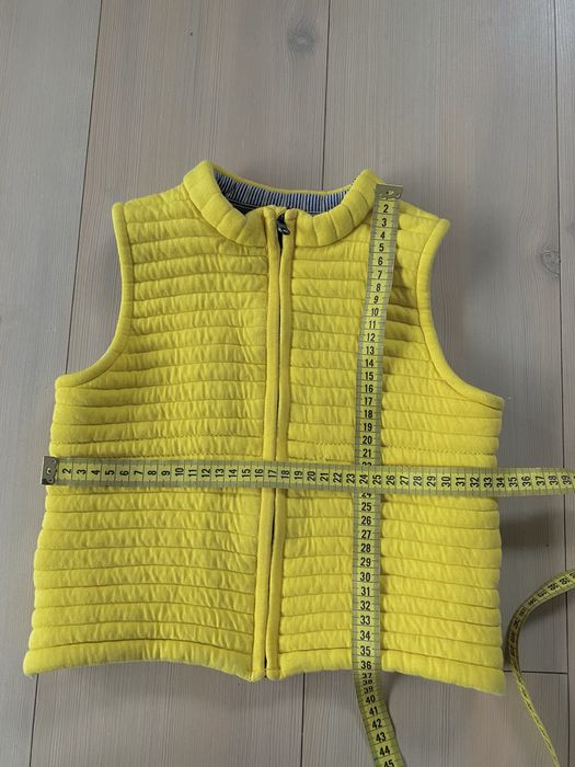 Petit Bateau kamizelka bezrękawnik 92 pikowana dzianinowa mayoral zara