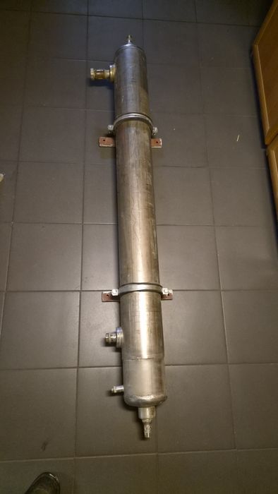 Wymiennik ciepła nierdzewny 178 cm – instalacja domowa + mocowanie ścienne