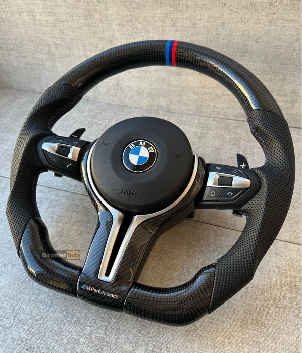 М руль карбон скошеный BMW e70 е60 е61 e90 e91 e92 e71 e89 e81 e82 e87