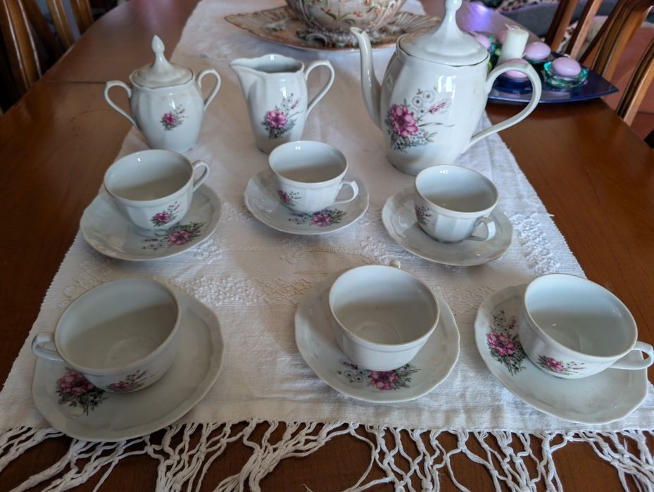 Conjunto de Chá Sociedade Porcelanas Coimbra – Clássico