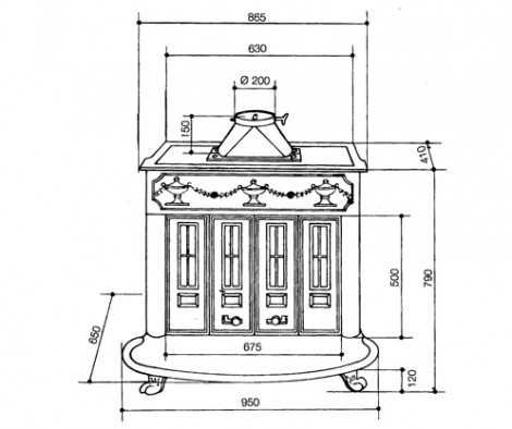 Salamandra a Lenha Hergóm Franklin 82 – Ferro Fundido – 16,5 kW