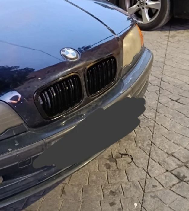 Grelhas M capot BMW Série 3 E46 pré LCI - preto brilhante - novas