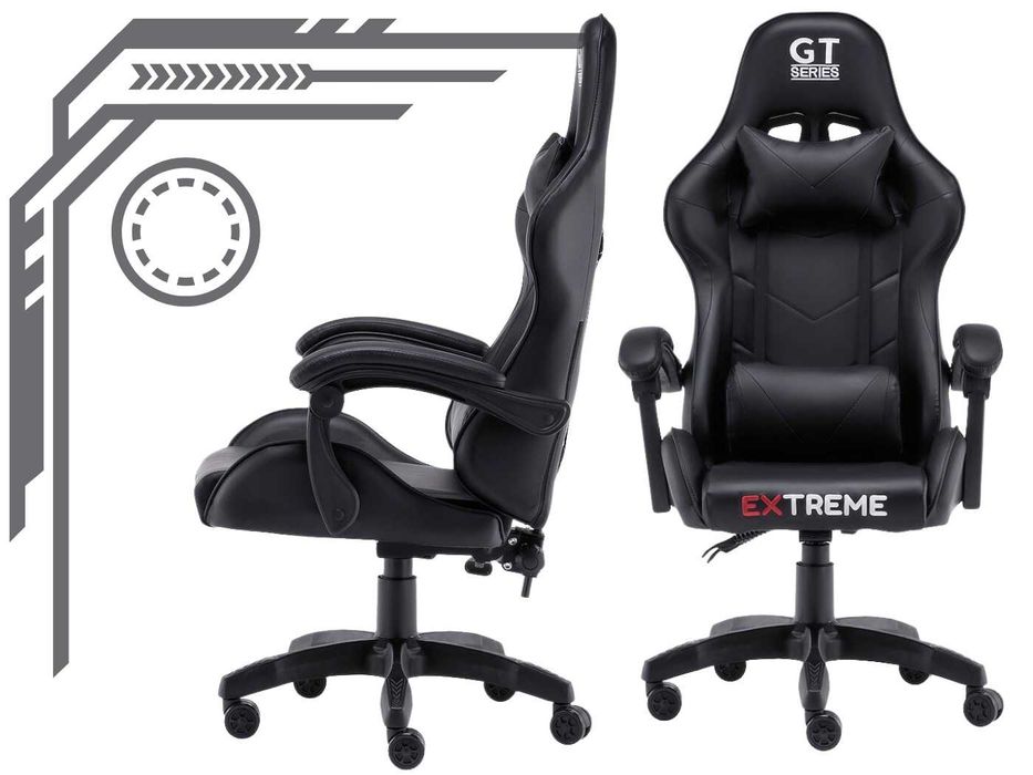 Fotel Gamingowy do komputera Extreme GT Black