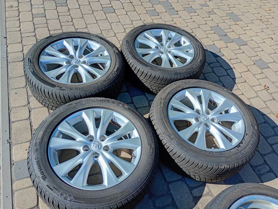 Alufelgi 18'' Koła zimowe 5x114,3 Et45 18x7,5 Barum 235/55 R18 Toyota RAV 4 IV 22 rok 4x 7mm ŁADNE