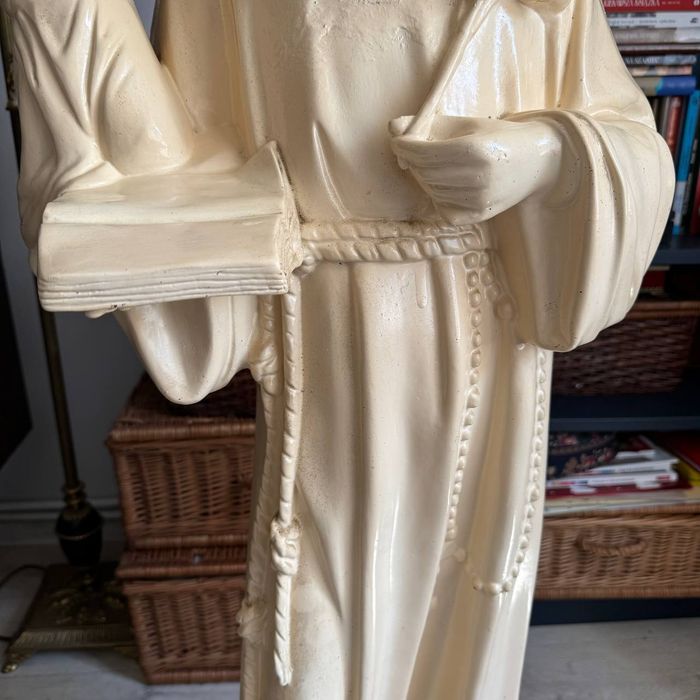 Monumentalna figura Św. Antoni Barsanti Lucca 120 cm Włochy Vintage