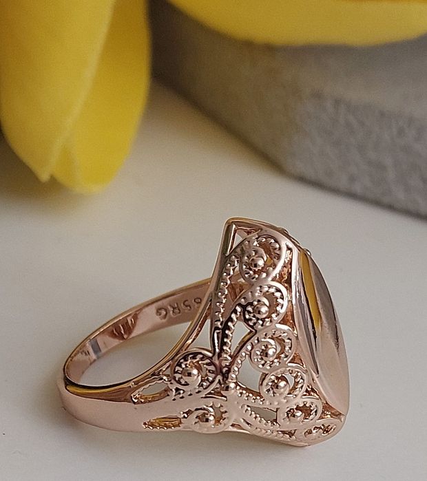 Sygnet Różowe złoto 585 Rozmiar 19 WYPRZEDAŻ!!!