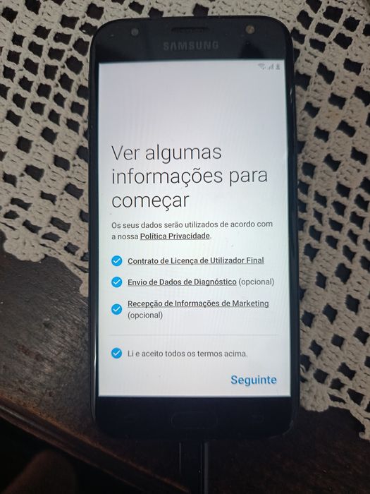Samsung J3 para peças ou quem souber desbloquear