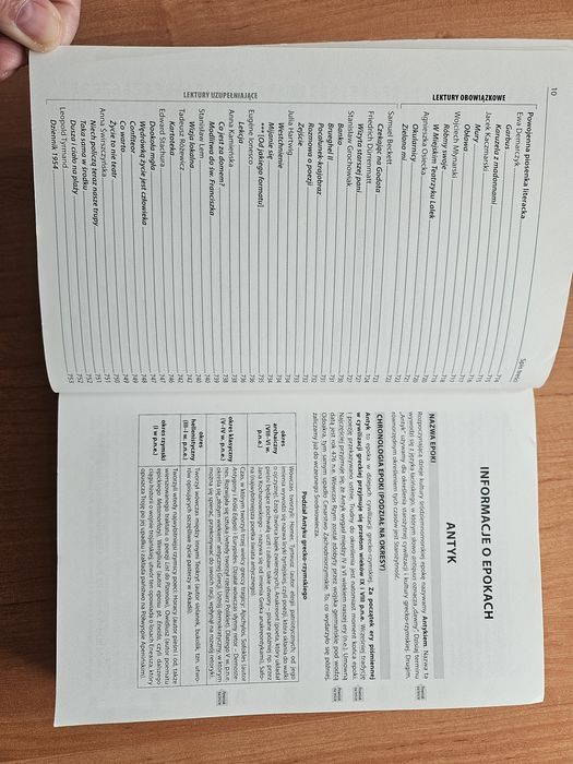 Opracowania lektur i wierszy kl. 1-4 liceum i technikum