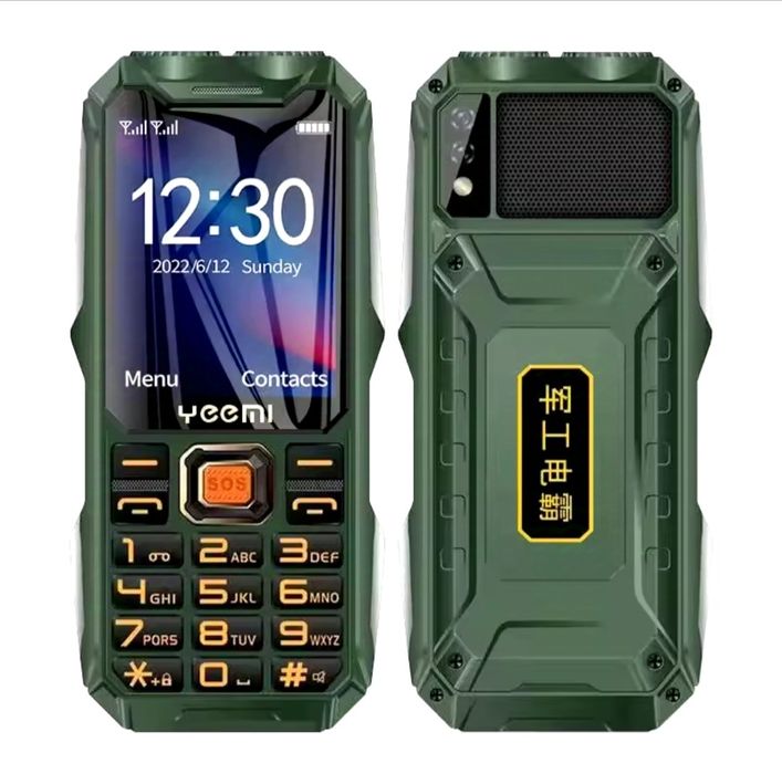 Телефон PowerBank 5000mAh кнопочний мобільний Великий екран та батарея