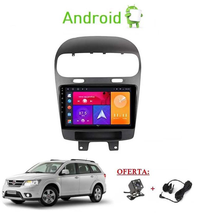 (NOVO) Rádio 2DIN 9" • Fiat FREEMONT • (2011 a 2020) • Android 4+64GB