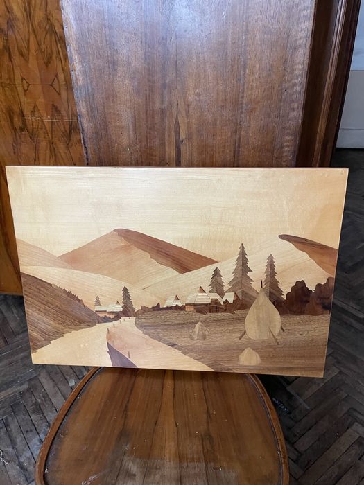 Картина на дереві лакована. Антикваріат