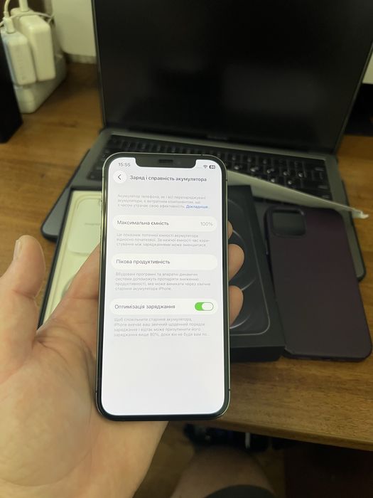 iPhone 12pro 256gb АКБ100%.Як новий!комплект