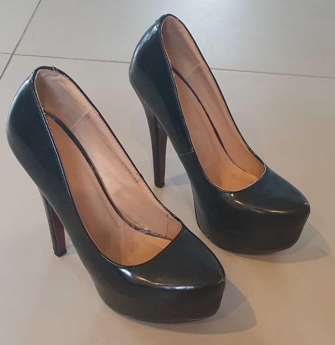 Szpilki damskie koturny wys. szpilki 14 cm roz. 37