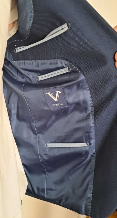 Granatowy garnitur Vestus 176/100/86