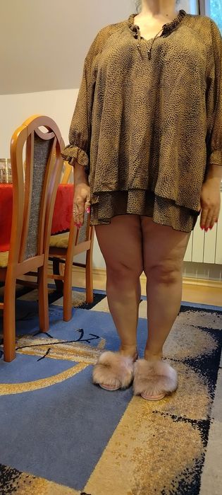Ładna Duża Bluzka w panterkę Zizzi L stan idealny