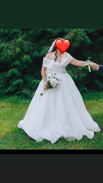 Весільна сукня розмір 38-48 m-l можливо xl