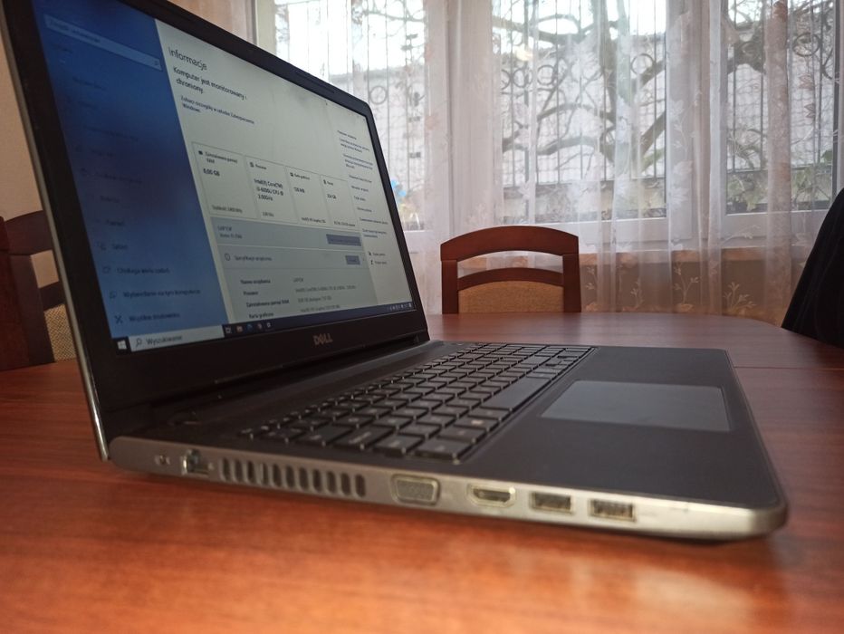 Dell i3 8gb SSD laptop dobra bateria 2-3h