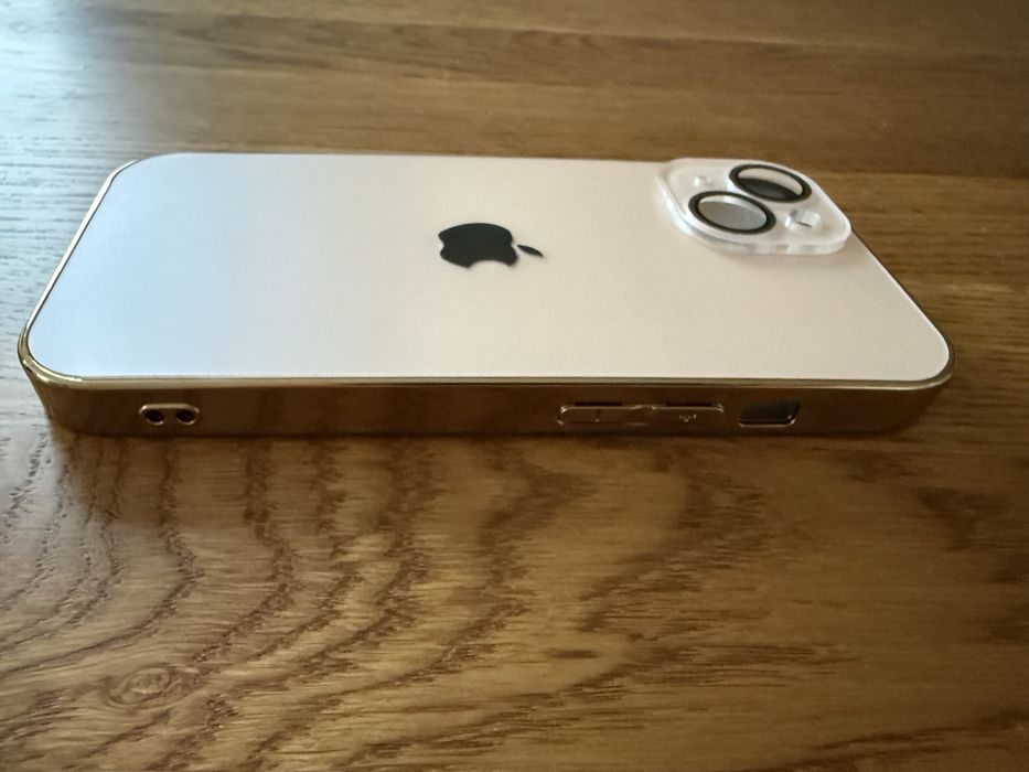 Etui iPhone 15 - kolor złoty / pudrowy róż / ecru - Nowe - Oryginalne