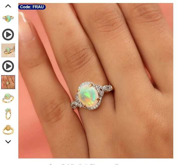 Piękny kamień naturalny Opal rozm 15(średnica 17,2mm), nowy-ceryfikat,