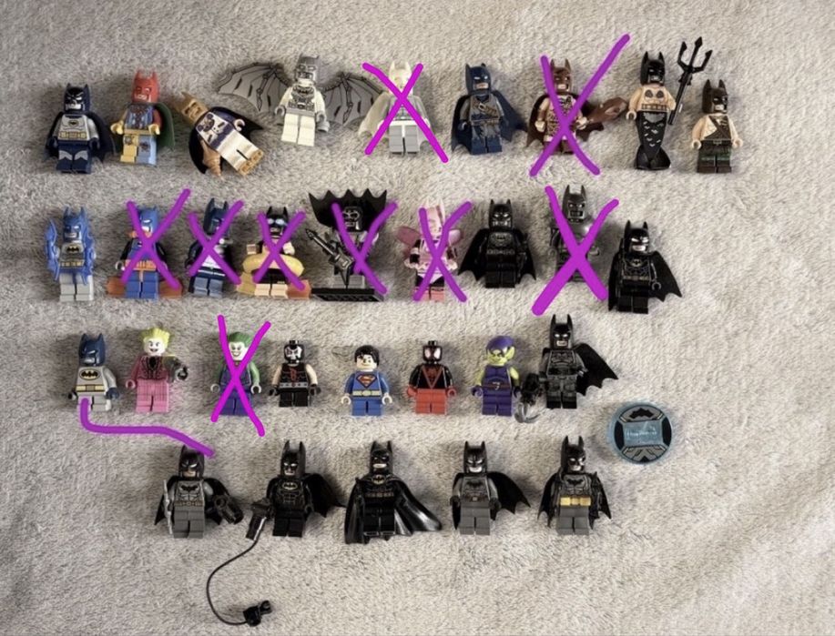 Lego Batman Joker DC comics minifigures