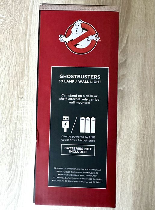 Ghostbusters lampka 3D biurkowa scienna Pogromcy Duchów zasilana USB