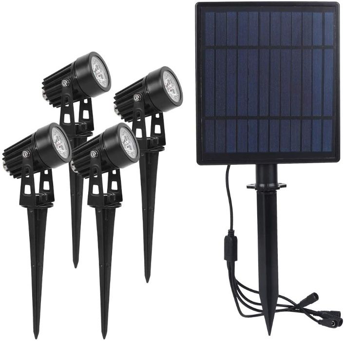 PROMOCJA !!! KOLOROWA Lampa solarna LED S4205 (4x3W)