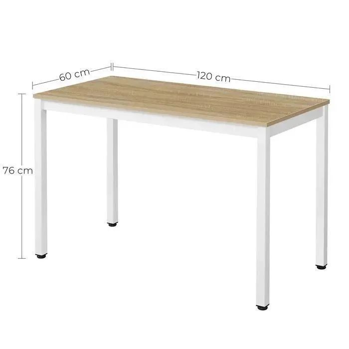 NOWY Stół z 4 Krzesłami z Poduszką Loft 120x60 Biały Dąb Sonoma Dąb Postarzany Krzesła Skandynawskie Białe Szare Czarne Kuchnia Jadalnia FAKTURA!