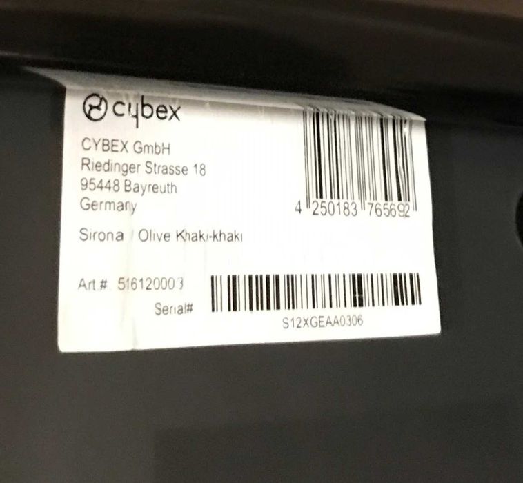 Cybex - Cadeira Auto - Modelo Sirona Platinum - ISOFIX
