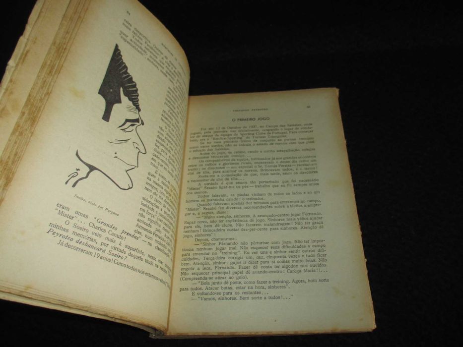 Livro Memórias de Peyroteo Fernando Peyroteo 1ª edição 1957