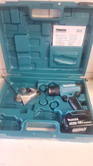 Zestaw makita opalarka+ pistolet do silikonu