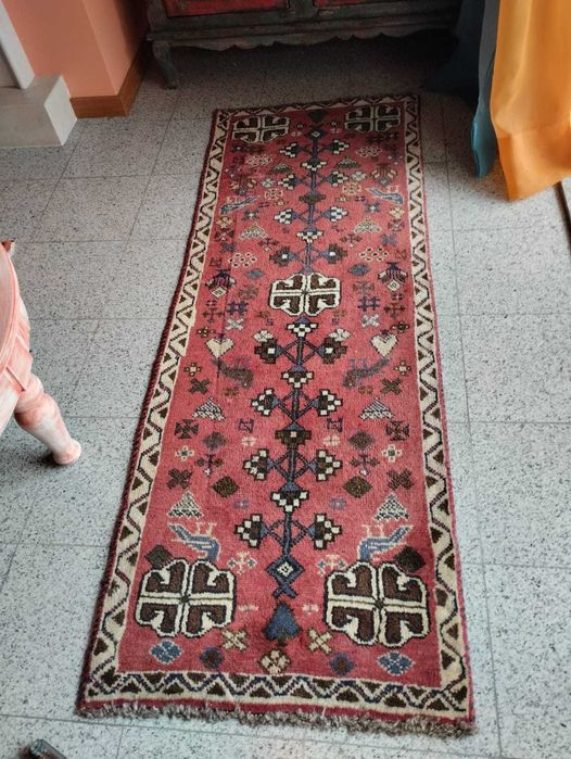 Tapete em lã Oriental - Quase Novo