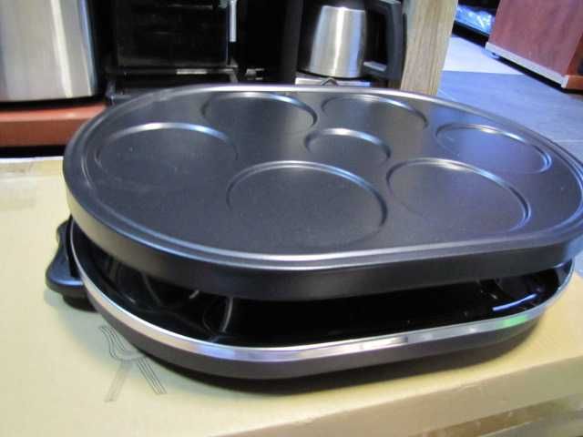 Grill do raclette wok płyta do smażenia 1200W z 6 patelni OneConcept