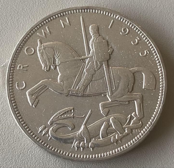 Moeda 1695 - Inglaterra 1 Crown 1935