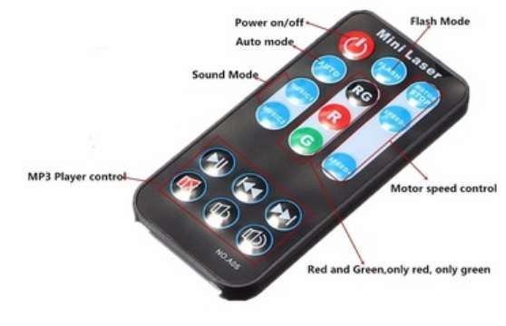 Disco Party - Mini Projetor LED Laser - ARTIGO NOVO EMBALADO