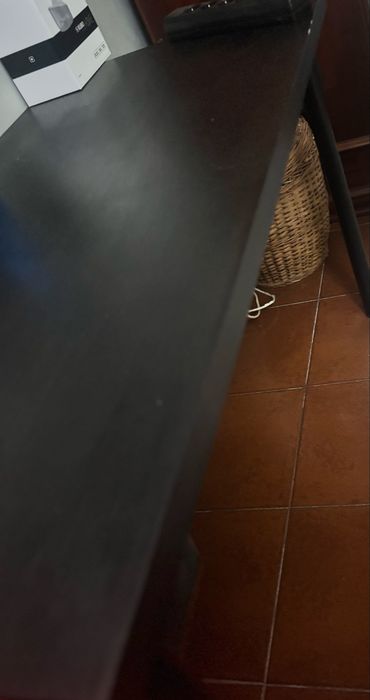 Mesa/secretária preta