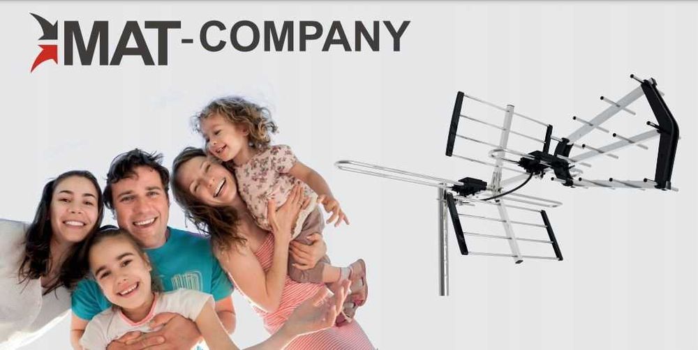 Pasywna ANTENA FILTR LTE DVB-T2 Kierunkowa MUX8 4K