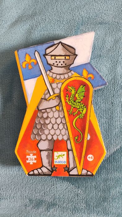 Puzzle Djeco, Cavaleiro com Dragão, 36 Peças